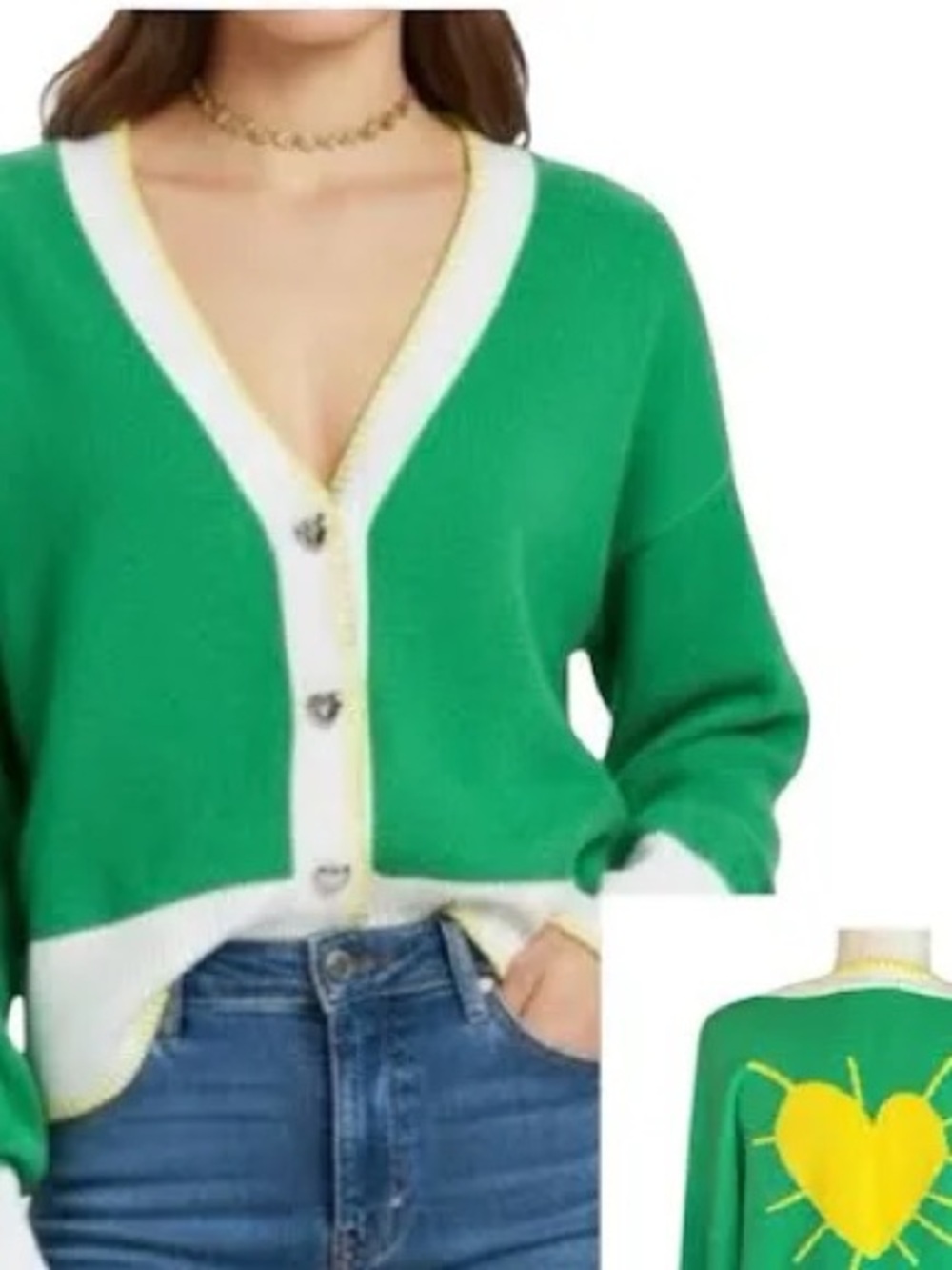 Kerri Rosenthal Sawyer Cardigan “Sunshine Heart”